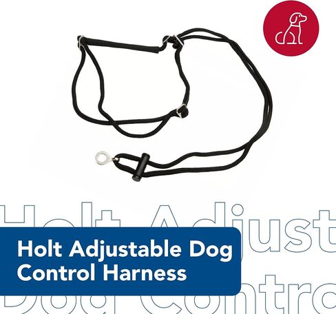 حزام تحكم للكلاب قابل للتعديل من Coastal Pet Holt - حزام للكلاب الكبيرة والصغيرة - حزام للمشي للكلاب - تتضمن التعليمات مستلزمات الحيوانات الأليفة للكلاب - أسود، كبير (26 بوصة) in Saudi Arabia