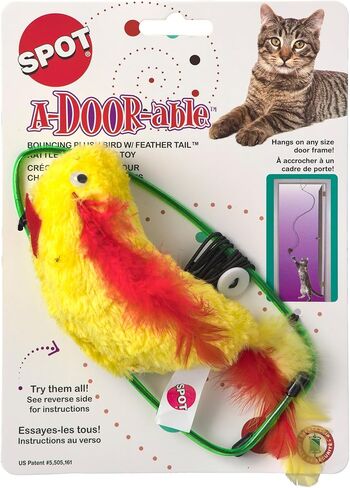 SPOT by Ethical Products A-Door-Able Plush Bird Cat Toy with Feathers – Interactive Cat Toy for Indoor Cat – with Catnip in Saudi Arabia