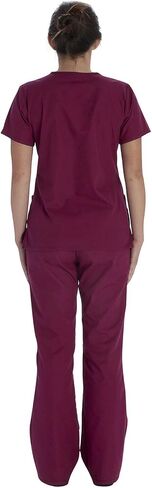 Vital Threads Womens Scrubs Set V-Neck Top & Drawstring Pant VT514C in Saudi Arabia