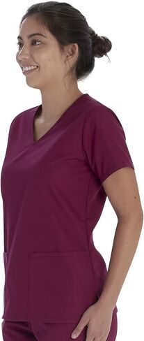 Vital Threads Womens Scrubs Set V-Neck Top & Drawstring Pant VT514C in Saudi Arabia