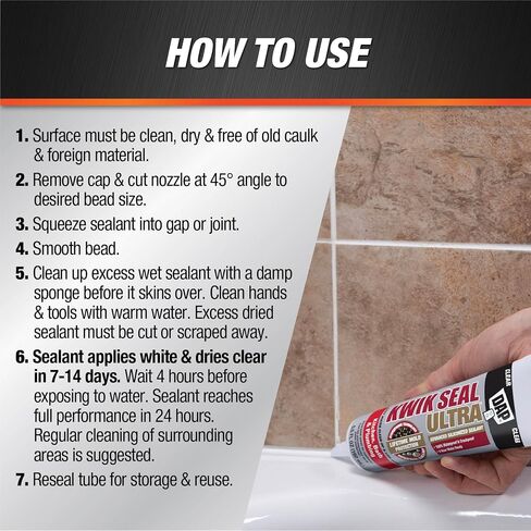 DAP 18916 Kwik Seal Ultra Biscuit 5.5 oz Premium Siliconized Sealant in Kuwait