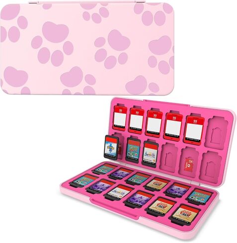 HEIYING Game Card Case Compatible with NINTENDO SWITCH 2 / Micro SD Cards | Portable Game Card Holder, Hard ABS Shell with Soft Silicone Lining, Dedicated Card Slots,Magnetic Closure for Easy Access in Saudi Arabia