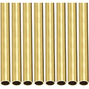 أنبوب نحاسي DTGN 7.5 مم × 0.5 مم × 300 مم (ODxWall TxL) - 8 عبوات - جيد لإطار ديكور DIY لمعدات الآلات - أنابيب معدنية مستديرة in Saudi Arabia