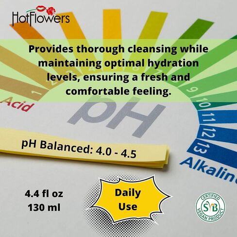 HOT FLOWERS Copaiba Barbatimao Feminine Wash for Intimate Care, Women pH Balanced for Essentials Body Health, Daily Use, Gynecologist and Dermatologist Tested, 4.4 oz. in Kuwait
