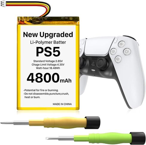 SHENMZ PS5 Controller Battery, High Capacity LIP1708 Li-ion Replacement Battery for Sony Playstation 5 Dualsense Controller CFI-ZCT1 W B U Replace PS5 Battery Pack in Saudi Arabia