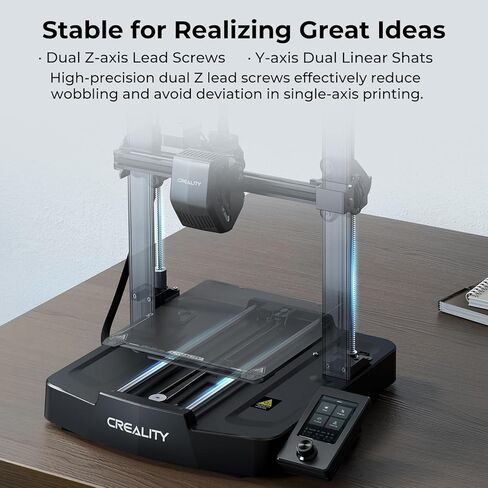 طابعة Creality Ender 3 S1 ثلاثية الأبعاد مع جهاز بثق محرك مباشر CR Touch تسوية تلقائية عالية الدقة مزدوجة المحور Z برغي صامت حجم الطباعة 8.6X8.6X10.6in، ترقية Ender 3 V2 (Ender 3 S1) in Kuwait