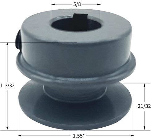 CMFG 2AK25-1 Two Groove Bored-to-Size V Belt Sheaves,2.55‘’OD 1‘’ Bore AK SHEAVE Cast Iron for A or '4L Belt in Kuwait