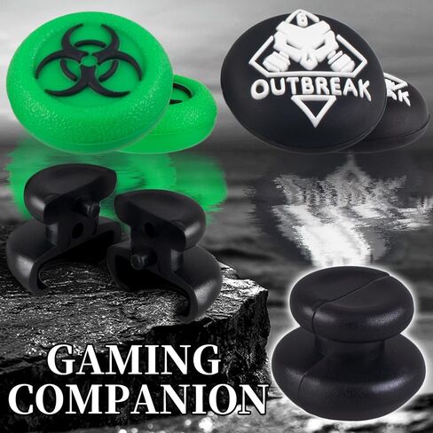 موسع عصا التحكم من Playrealm FPS Thumbstick وغطاء مقبض سيليكون مطاطي ثلاثي الأبعاد مجموعتين لوحدة تحكم Xbox Series X/S وXbox One (Cat Paw Brown) in Kuwait