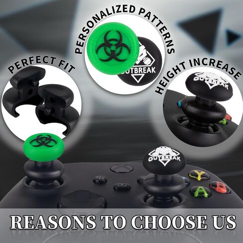 موسع عصا التحكم من Playrealm FPS Thumbstick وغطاء مقبض سيليكون مطاطي ثلاثي الأبعاد مجموعتين لوحدة تحكم Xbox Series X/S وXbox One (Cat Paw Brown) in Kuwait