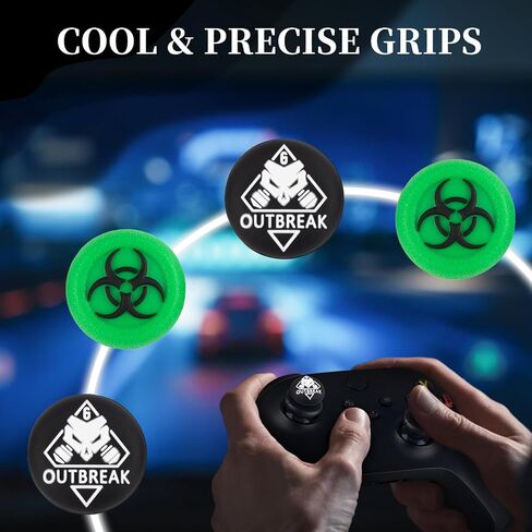 موسع عصا التحكم من Playrealm FPS Thumbstick وغطاء مقبض سيليكون مطاطي ثلاثي الأبعاد مجموعتين لوحدة تحكم Xbox Series X/S وXbox One (Cat Paw Brown) in Kuwait