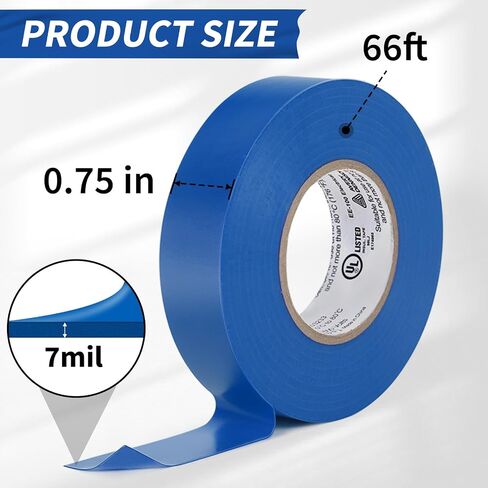 Avery Dennison General Use Vinyl Electrical Tape, EE-100, ¾ in x 66 ft, Yellow, 1 roll in Saudi Arabia