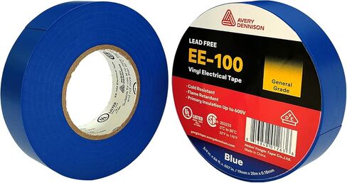 Avery Dennison General Use Vinyl Electrical Tape, EE-100, ¾ in x 66 ft, Yellow, 1 roll in Saudi Arabia