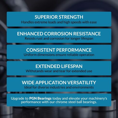 PGN - 99502H محمل كروي مغزلي للجزازة Go Kart - 5/8 بوصة × 1-3/8 بوصة × 433 بوصة (10 الكمية) in Kuwait