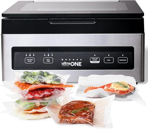 Avid Armor - آلة إغلاق فراغ الغرفة USV1 Ultra SeriesONE، ختم الطعام للأطعمة الرطبة، ختم اللحوم، آلة التعبئة، ختم غرفة فراغ مدمج مع شريط ختم فراغ 10 بوصة in Kuwait