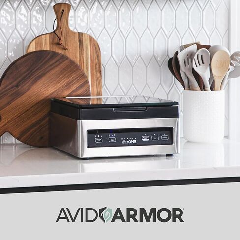 Avid Armor - آلة إغلاق فراغ الغرفة USV1 Ultra SeriesONE، ختم الطعام للأطعمة الرطبة، ختم اللحوم، آلة التعبئة، ختم غرفة فراغ مدمج مع شريط ختم فراغ 10 بوصة in Kuwait