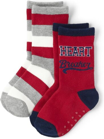 Gymboree,and Toddler 2-Pack Crew Socks,Dino Friends,6-8 in Saudi Arabia