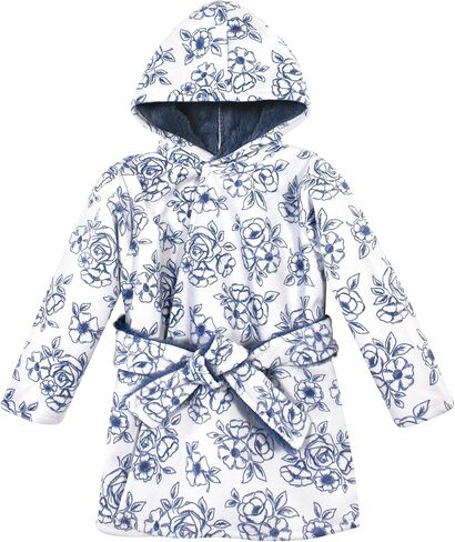 Hudson Baby Unisex Baby Mink with Faux Fur Lining Pool and Beach Robe Cover-ups, White Peonies, 18-24 Months in Saudi Arabia