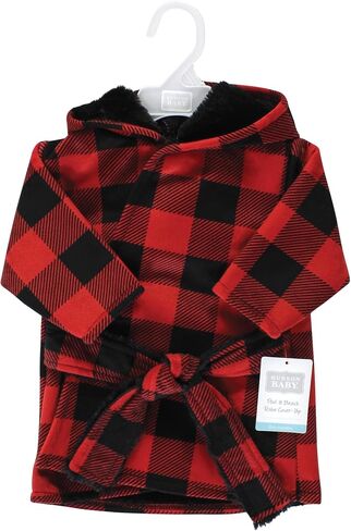Hudson Baby Unisex Baby Mink with Faux Fur Lining Pool and Beach Robe Cover-ups, White Peonies, 18-24 Months in Saudi Arabia
