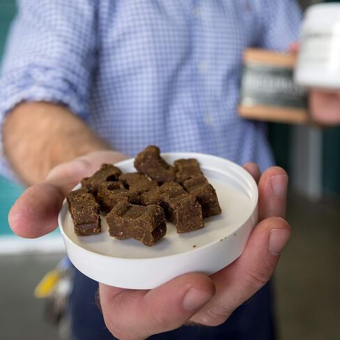 لدغات مهدئة من Breedwise، جميعها طبيعية تمامًا، من القلق والإجهاد، وتقلل من التوتر بنكهة لحم الخنزير المقدد الهيكوري للكلاب، 60 قطعة من الجرار in Kuwait