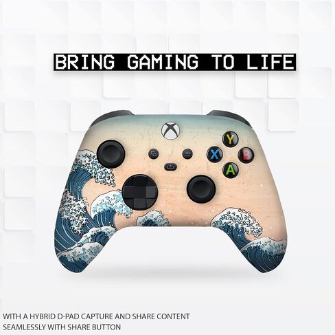BCB Controller Customised for Xbox Controller Wireless. Original Xbox Controller Compatible with Xbox One / Series X & S Remote Control Console. Customized with Water Transfer Printing (Not a Skin) in Saudi Arabia