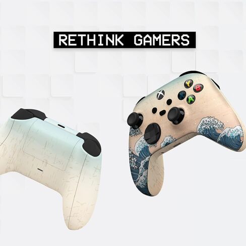 BCB Controller Customised for Xbox Controller Wireless. Original Xbox Controller Compatible with Xbox One / Series X & S Remote Control Console. Customized with Water Transfer Printing (Not a Skin) in Saudi Arabia