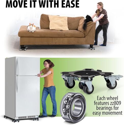 مجموعة أدوات رفع الأثاث المكونة من 9 قطع، رافع الأثاث المحسن ودوللي الأثاث، محمل إجمالي 1320 رطلًا، محركات الأثاث ذات العجلات، رافعات أثاث دوللي المتحركة للأثاث الثقيل in Kuwait