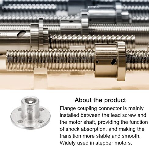 Rebower 4mm Rigid Flange Coupling Connector Motor Guide Shaft Coupler (w 8pack Fastening Screw M1.5 Hex Wrench), [for DIY RC Model Stepper Motors Part]- 4Pack in Saudi Arabia