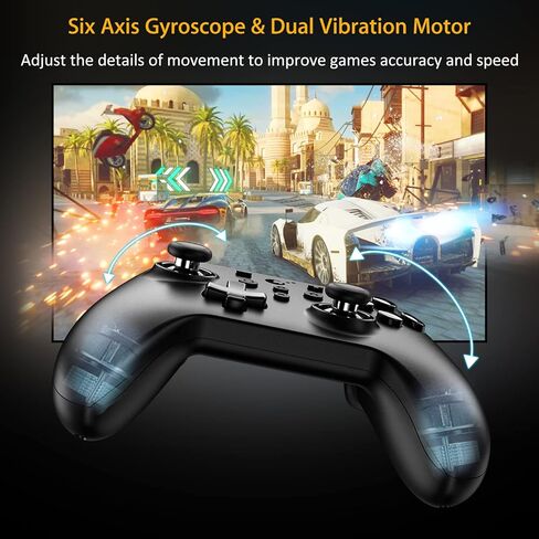 GuliKit (وحدة التحكم اللاسلكية No Stick Drift KingKong 2 للتبديل، وحدة تحكم بلوتوث مع عصا التحكم بتأثير Hall، بدون منطقة Deadzone، تسجيل APG [براءة اختراع جديدة] in Kuwait