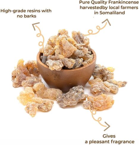 بخور اللبان من المنتجات النارية (1 رطل / 453.6 جرام) | بخور اللبان النقي 100% | اللبان الصومالي in Kuwait