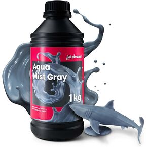 phrozen Aqua Resin for 3D Printing,405nm LCD UV-Curing Photopolymer Resin for Low Shrinkage, Vivid Blue Color, Low Odor, Non-Brittle (Clear, 1KG) in Saudi Arabia