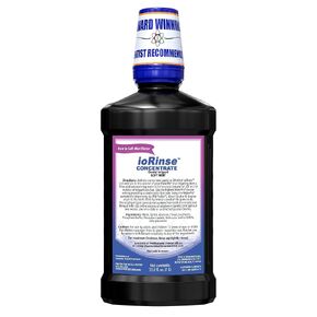 ioRinse Concentrated Irrigant with Active Molecular Iodine, Alcohol-Free Dental Irrigant, for use with Waterpik Water Flossers, and All Other Oral Irrigation Devices