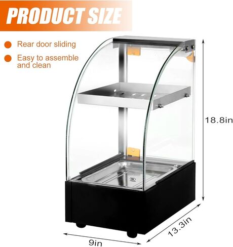 جهاز تسخين الطعام التجاري كونترتوب بيتزا تدفئة عرض المعجنات باتي دفئا لمتجر بوفيه مطعم بطول 17 بوصة in Kuwait