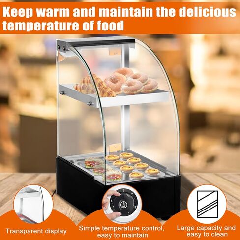 جهاز تسخين الطعام التجاري كونترتوب بيتزا تدفئة عرض المعجنات باتي دفئا لمتجر بوفيه مطعم بطول 17 بوصة in Kuwait