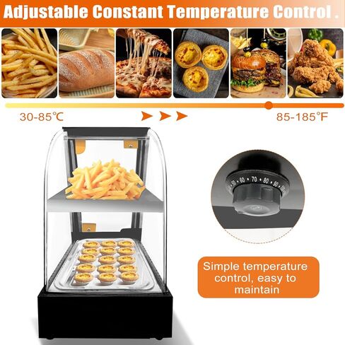 جهاز تسخين الطعام التجاري كونترتوب بيتزا تدفئة عرض المعجنات باتي دفئا لمتجر بوفيه مطعم بطول 17 بوصة in Kuwait