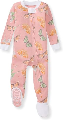 Burt's Bees Baby Baby Girls' Unisex Pajamas, Zip-Front Non-Slip Footed Sleeper Pjs, Organic Cotton in Saudi Arabia