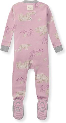 Burt's Bees Baby Baby Girls' Unisex Pajamas, Zip-Front Non-Slip Footed Sleeper Pjs, Organic Cotton in Saudi Arabia