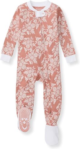 Burt's Bees Baby Baby Girls' Unisex Pajamas, Zip-Front Non-Slip Footed Sleeper Pjs, Organic Cotton in Saudi Arabia