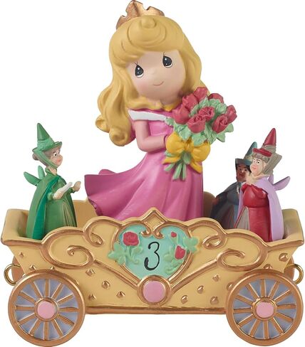 Precious Moments, Disney Showcase Collection, Hail To The Princess, Disney Birthday Parade, Resin Figurine, 104402,Black in Kuwait