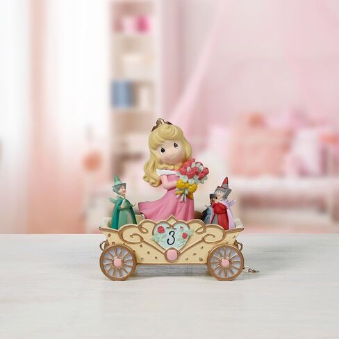 Precious Moments, Disney Showcase Collection, Hail To The Princess, Disney Birthday Parade, Resin Figurine, 104402,Black in Kuwait