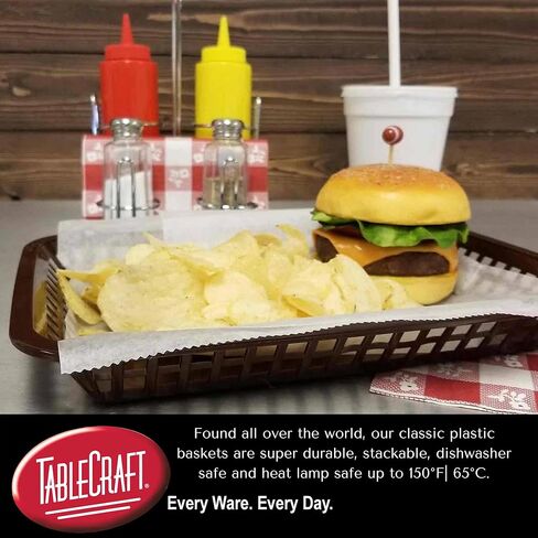 تيبل كرافت سلة كاش اند كاري جراند C1077R من برودكتس، احمر، 12 قطعة في كل عبوة، عبوة من 3 قطع in Kuwait