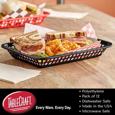 تيبل كرافت سلة كاش اند كاري جراند C1077R من برودكتس، احمر، 12 قطعة في كل عبوة، عبوة من 3 قطع in Kuwait