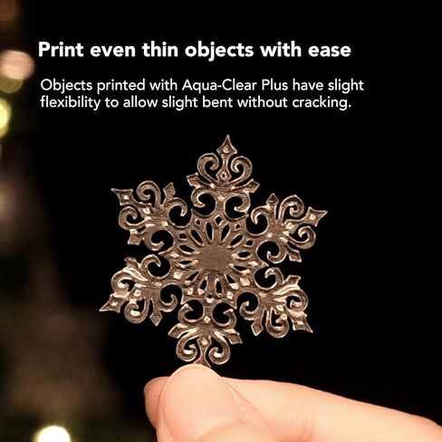 راتنج أكوا فروزن للطباعة ثلاثية الأبعاد، 405 نانومتر LCD راتنج بوليمر ضوئي معالج بالأشعة فوق البنفسجية لانكماش منخفض، لون أزرق زاهي، رائحة منخفضة، غير هش (شفاف، 1 كجم) in Kuwait