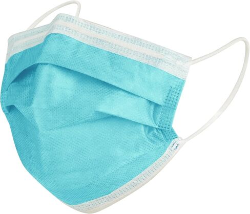 HALYARD FLUIDSHIELD Level 3 Disposable Face Mask with SO SOFT Lining/Earloop Mask, Made in the Americas (Box of 40) 47107 in Saudi Arabia