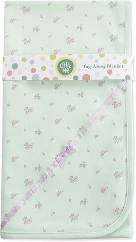 Little Me Baby 100% Cotton Receiving Blanket, Bunnies, One Size in Saudi Arabia