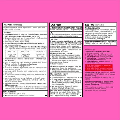 Blip NRT Nicotine Lozenge Mini's - 2mg Mint Flavor (108 Count) - Help Quit Smoking Aid, Reduce Cravings - Nicotine Replacement in Kuwait