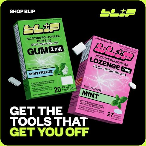 Blip NRT Nicotine Lozenge Mini's - 2mg Mint Flavor (108 Count) - Help Quit Smoking Aid, Reduce Cravings - Nicotine Replacement in Kuwait