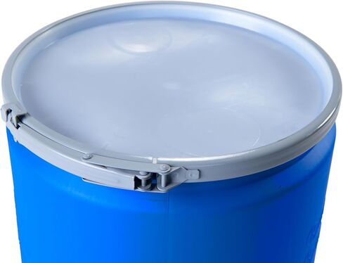 Eagle 30 Gallon Lab Pack Drum with Metal Band and Plastic Lid with Bungs, Blue, 1601MBBG in Saudi Arabia