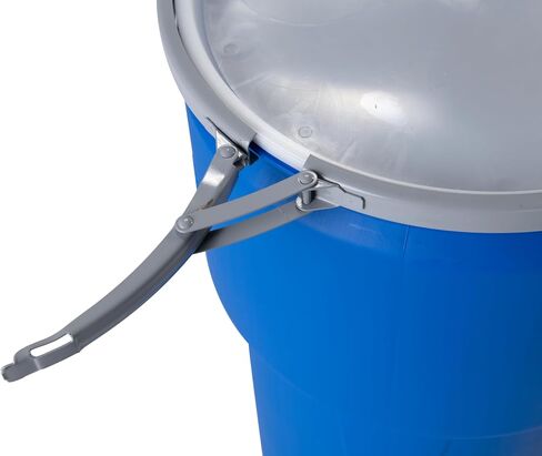 Eagle 30 Gallon Lab Pack Drum with Metal Band and Plastic Lid with Bungs, Blue, 1601MBBG in Saudi Arabia