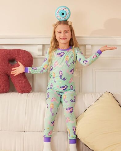 Bamboo Baby Boys Girls Pajama Sets 2-8Y Toddler Kids Softness Two Piece Long-Sleeve Snug fit Sleepwear Pjs Blue Bunny in Kuwait