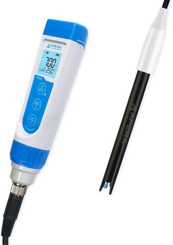 Apera Instruments, LLC-AI312 Apera Instruments Premium Series PH60F Flat pH Pocket Tester Kit for Surface pH Test e.g. Skin, Textiles, Paper, etc, ±0.01 pH Accuracy in Saudi Arabia